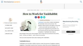 Be a Tasker: How to Work for TaskRabbit - The Balance Careers