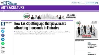 New TaskSpotting app that pays users attracting thousands in Emirates