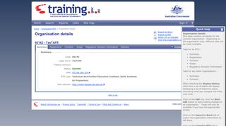 training.gov.au - 60142 - TasTAFE