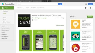 tastecard Restaurant Discounts – Apps on Google Play