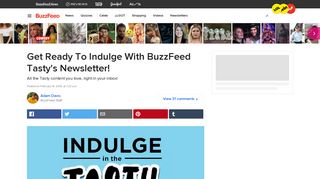 Get Ready To Indulge With BuzzFeed Tasty's Newsletter!