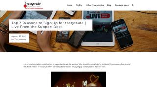 Top 3 Reasons to Sign Up for tastytrade | Live From the Support Desk ...