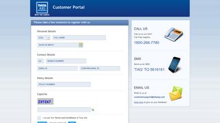 Customer Portal - Tata AIG