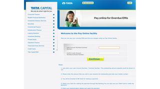 Payment Gateway System - Back to home - Tata Capital