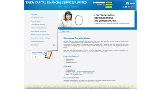 Consumer Durable Loans - Tata Capital Financial Services Limited