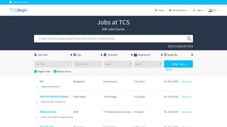 Jobs - Tata Consultancy Services