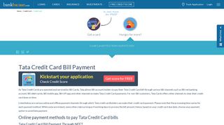 Tata Credit Card Bill Payment by NEFT, NET Banking, Debit Card ...