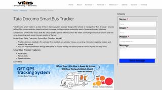 Tata Docomo SmartBus Tracker - Vikas Global Solutions Ltd.