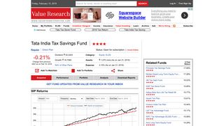 Tata India Tax Savings Fund : Fund Snapshot : Tata Mutual Fund ...