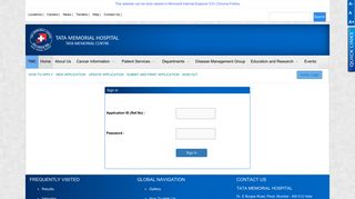 login - TATA MEMORIAL HOSPITAL