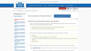 How to become a Financial Advisor - Tata Mutual Fund