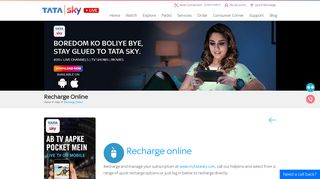 Tata Sky Recharge Online (Official Site) | Online DTH Recharge Offers