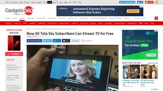 Now All Tata Sky Subscribers Can Stream TV for Free | Technology ...