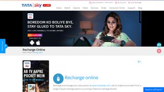 Tata Sky Recharge Online (Official Site) | Online DTH Recharge Offers