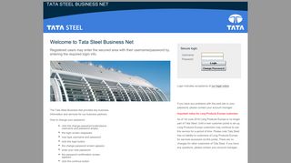 Tata Steel Business Net - Login