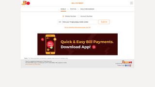 Postpaid Mobile Bill Payment Online - Tata Docomo