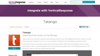 Tatango Integration | VerticalResponse