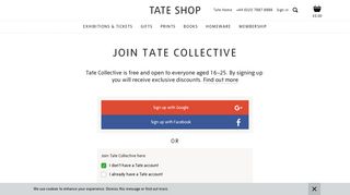 My Account | Register | Tate