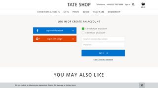 Login | Tate - Tate Shop