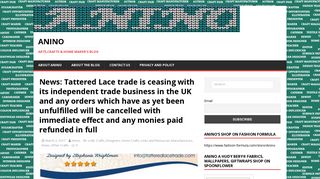 News: Tattered Lace trade is ceasing with its independent trade ...