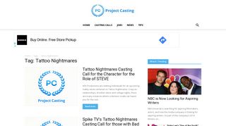 Tattoo Nightmares - Project Casting