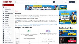 UNITAB & TattsBet | Online Betting Odds, Results & Bonus Bet Offers