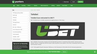 TattsBet Unitab - Form guide & results. Punters.com.au.