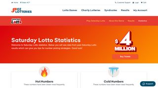 Saturday Lotto statistics - Oz Lotteries