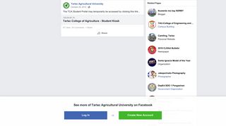 The TCA Student Portal may temporarily... - Tarlac Agricultural ...