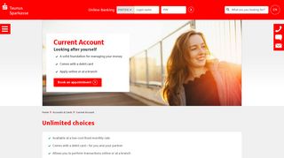 Current Account - Looking after yourself - Taunus Sparkasse