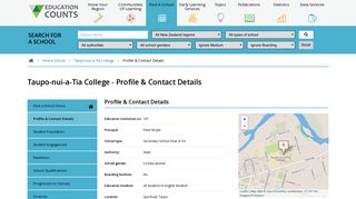 Taupo-nui-a-Tia College: Profile & Contact Details | Education Counts