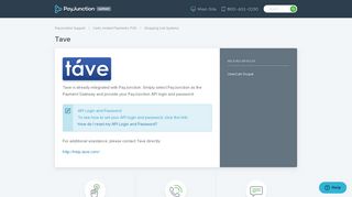 Tave – PayJunction Support
