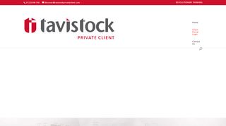Tavistock Private Client Limited Private Client Portal Login page