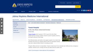 Tawam Hospital: Johns Hopkins Medicine International