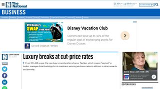 Luxury breaks at cut-price rates - The National
