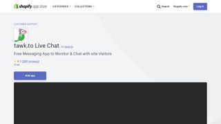 tawk.to Live Chat – Ecommerce Plugins for Online Stores – Shopify ...