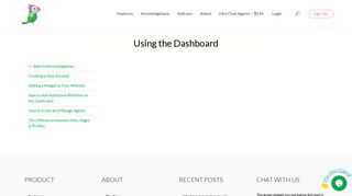 Using the Dashboard | tawk.to