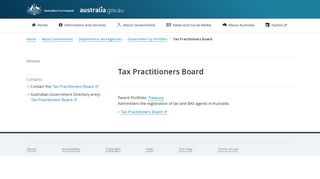 Tax Practitioners Board | australia.gov.au