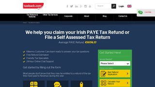 Tax Refunds from Ireland | Tax Returns | Taxback.com