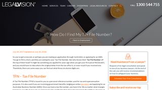How Can I Find My Tax File Number (TFN)? | LegalVision