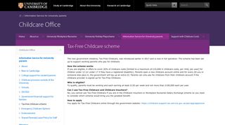 Tax-Free Childcare scheme | Childcare Office