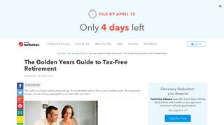 The Golden Years Guide to Tax-Free Retirement - TurboTax Tax Tips ...
