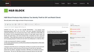 H&R Block Products Help Address Tax Identity Theft for DIY and Retail ...