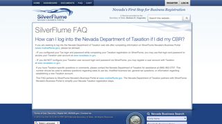 How can I log into the Nevada Department of Taxation if ... - SilverFlume