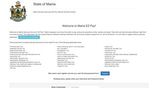 EZ Pay - Maine.gov