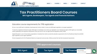 Tax Practitioner Board Courses - Qualification requirements for BAS ...