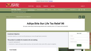 Aditya Birla Sun Life Tax Relief 96 Fund - Plan B | ABSL Tax Relief 96 ...