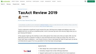 TaxAct Review 2019 - NerdWallet