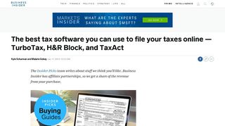 Best tax software to file taxes online: TurboTax, H&R Block, TaxAct ...