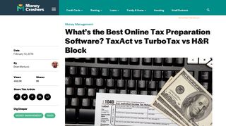 TaxACT vs TurboTax vs H&R Block - Best Tax Preparation Software?